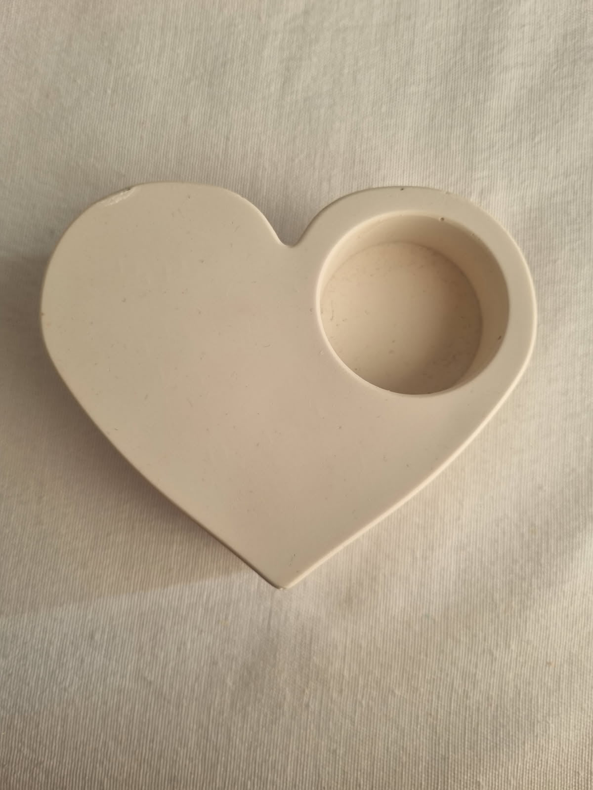 Bougeoir coeur - chauffe plat